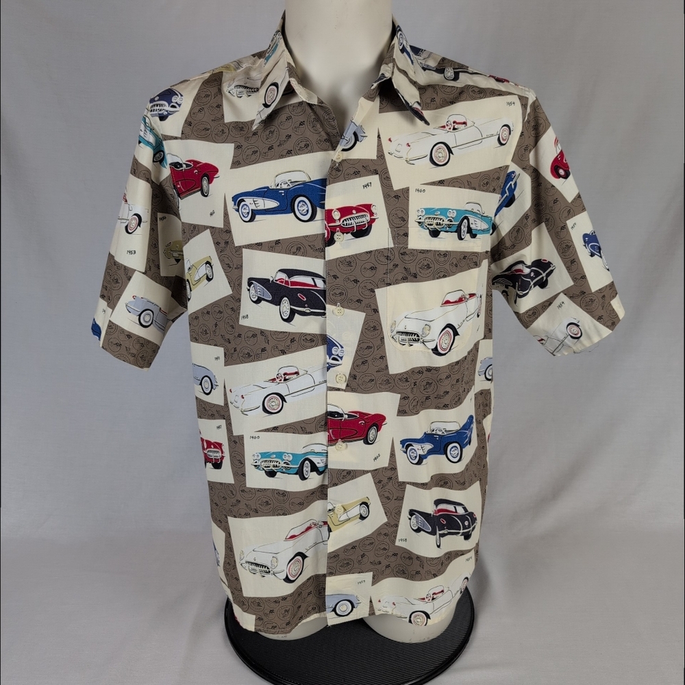 Reyn Spooner Vintage Corvette Hawaiian Shirt (L)